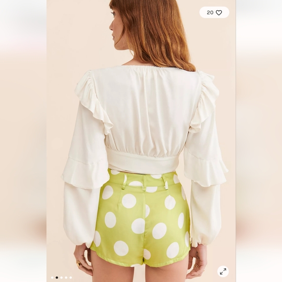 For Love & Lemons Leander Polka Dot Shorts - Picture 2 of 4